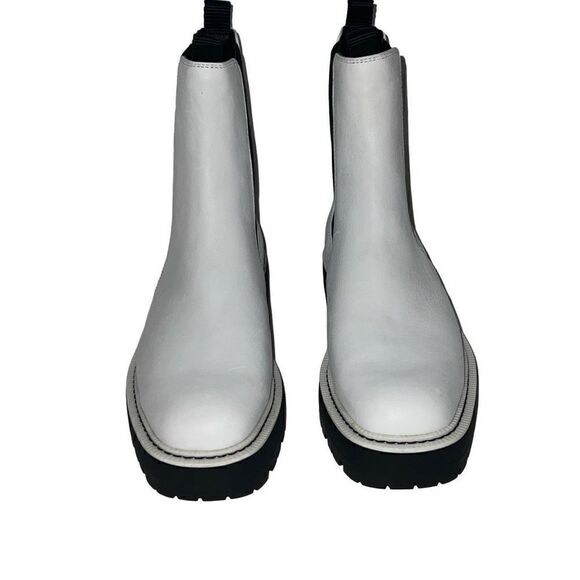 Sam Edelman Laguna Waterproof Lug Sole Chelsea Boot White Pull-On sz 9 $170 MSRP - Picture 4 of 9